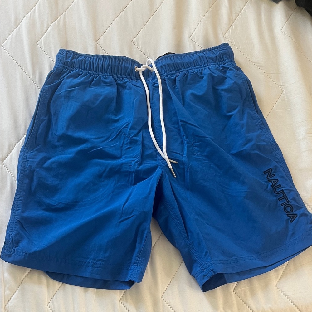 Nautica Men's Vibrant Blue Swim Trunks